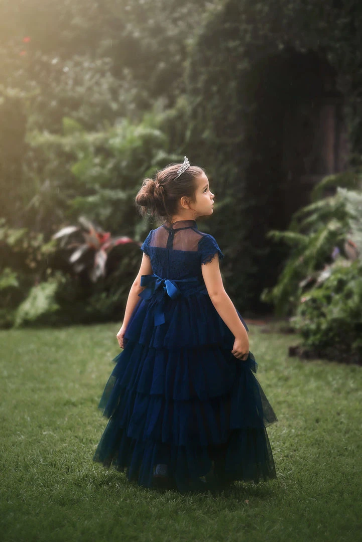 TRISH SCULLY ARIANA GOWN & BELT SET NAVY 5 TRISH SCULLY ARIANA GOWN & BELT SET NAVY