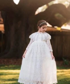 TRISH SCULLY ELLIE GOWN WHITE GIRLS