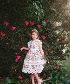 TRISH SCULLY EVERLY DRESS PINK FLORAL GIRLS