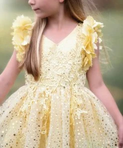 TRISH SCULLY GIRLS NATALIA DRESS SUNSHINE