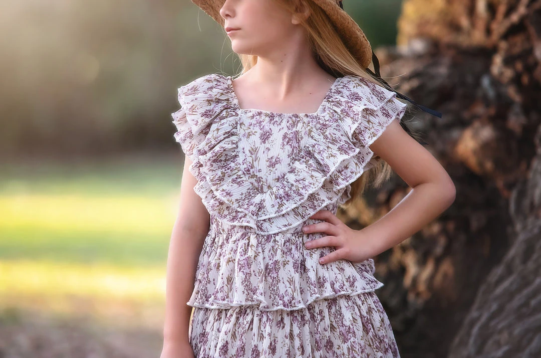 TRISH SCULLY HOME MAIZY DRESS LAVENDER FLORAL 4 TRISH SCULLY HOME MAIZY DRESS LAVENDER FLORAL