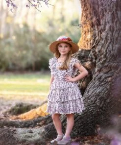 TRISH SCULLY HOME MAIZY DRESS LAVENDER FLORAL